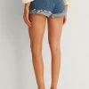 NA-KD VINTAGE LOOK FOLD UP - Short En Jean - Mid Blue -NA-KD Soldes Magasin ef6fa03835a44ac28e9ebb0cbc8a306d