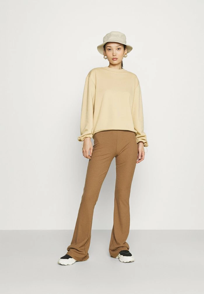 NA-KD DRAWSTRING - Sweatshirt - Beige 2 NA-KD DRAWSTRING - Sweatshirt - Beige – Image 2