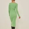 NA-KD MIT SCHLITZ UND U-AUSSCHNITT - Robe Fourreau - Light Green -NA-KD Soldes Magasin effa11c9566b45939e00eded276b6688