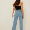 NA-KD SEITLICH GESCHLITZTE MIT UNGENÄHTEM SAUM - Jean Flare - Mid Blue -NA-KD Soldes Magasin f10c39e6c3a6413d84dfa50c1a8f8813