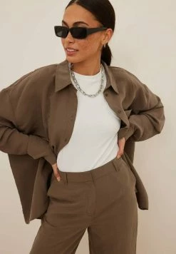 NA-KD HEMD - Chemisier - Soft Brown
