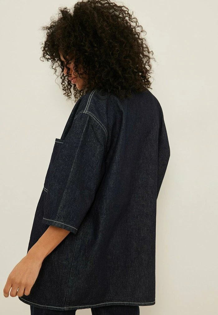 NA-KD OVERSIZE - Veste En Jean - Blue 2 NA-KD OVERSIZE - Veste En Jean - Blue – Image 2