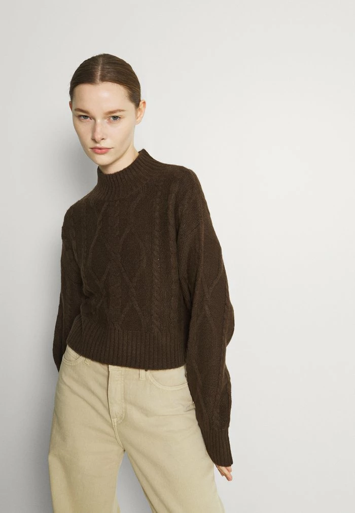 NA-KD CABLE - Pullover - Brown 1 NA-KD CABLE - Pullover - Brown
