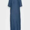 NA-KD WIDE SLEEVE DRESS - Robe Longue - Navy Blue -NA-KD Soldes Magasin f2fceafe84594ad890552ad9e3146ce2