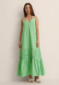 NA-KD Robe Longue - Green