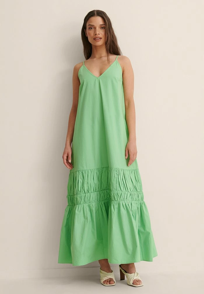 NA-KD Robe Longue - Green 1 NA-KD Robe Longue - Green