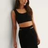 NA-KD Minijupe - Black -NA-KD Soldes Magasin f4ff51d4d176452aabf04685f5cfc32e