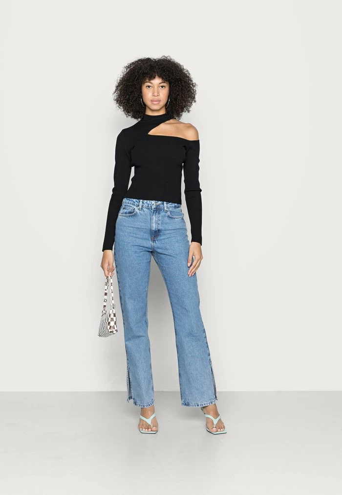 NA-KD SHOULDER CUT OUT - T-shirt à Manches Longues - Black 2 NA-KD SHOULDER CUT OUT - T-shirt à Manches Longues - Black – Image 2