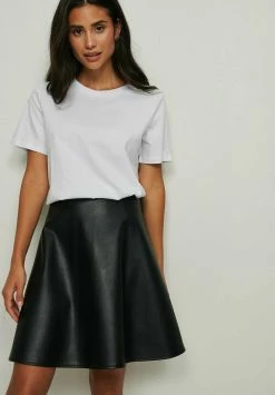 NA-KD CIRCLE - Jupe Trapèze - Black