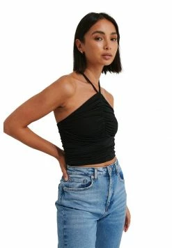 NA-KD DRAPIERTES - Débardeur - Black