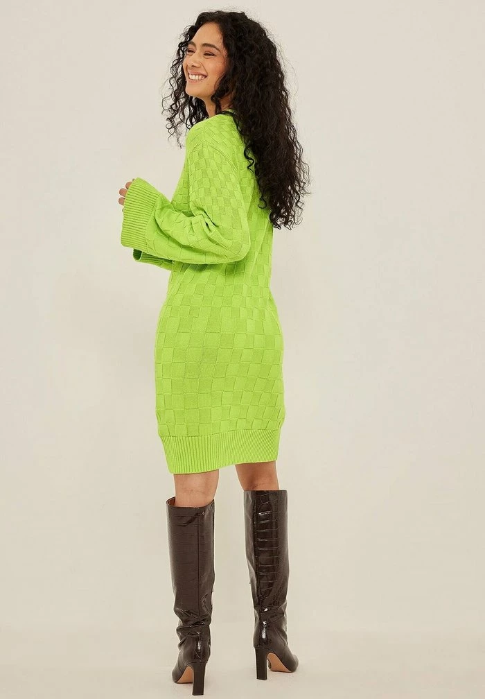 NA-KD Robe Pull - Neon Green 2 NA-KD Robe Pull - Neon Green – Image 2