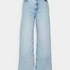 NA-KD VINTAGE LOOK WIDE SIDE SLIT - Jean Boyfriend - Light Blue -NA-KD Soldes Magasin f72b2aa6778b4dbd8e5bb5364053eea0