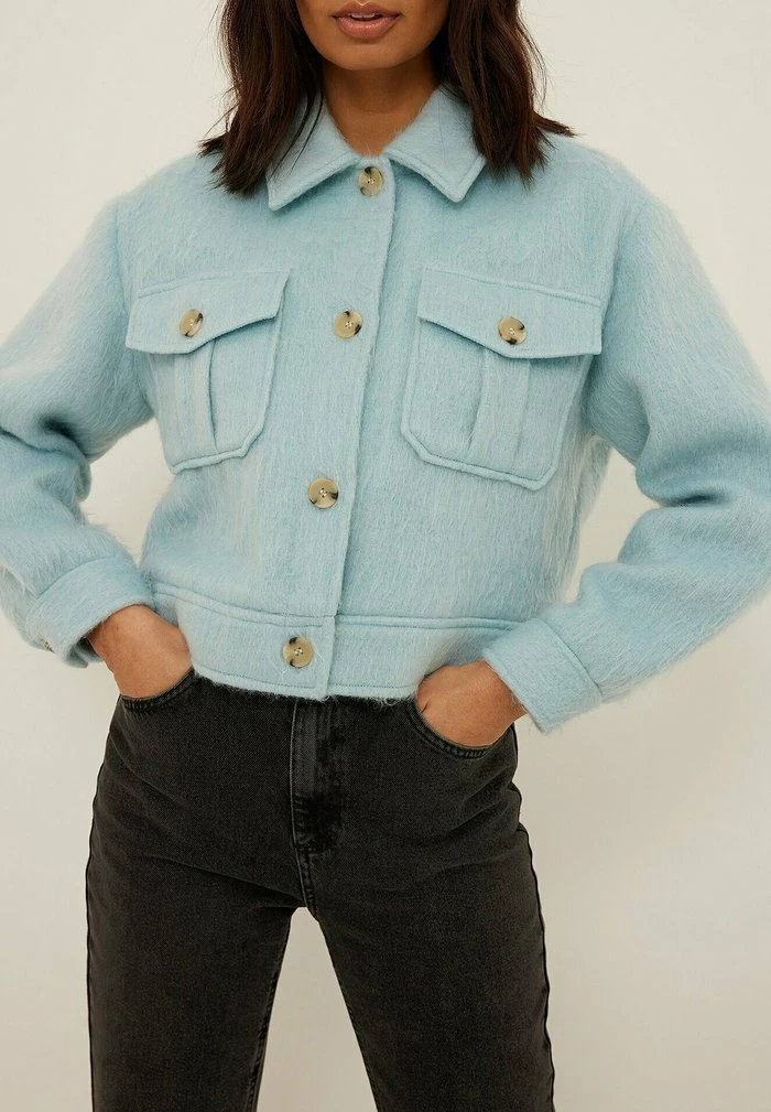 NA-KD Veste En Jean - Baby Blue 1 NA-KD Veste En Jean - Baby Blue