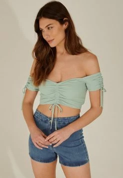 PAMELA REIF X NA-KD - BLOUSE - Blouse - Vintage Mint