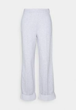 NA-KD WIDE LEG PANTS - Pantalon Classique - Grey Melange