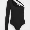 NA-KD ONE SHOULDER CUT OUT BODY - T-shirt à Manches Longues - Black -NA-KD Soldes Magasin f8dff502e4e94da9884e0a11f69457f4