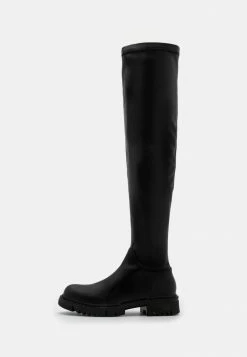NA-KD PROFILE BOOTS - Cuissardes - Black