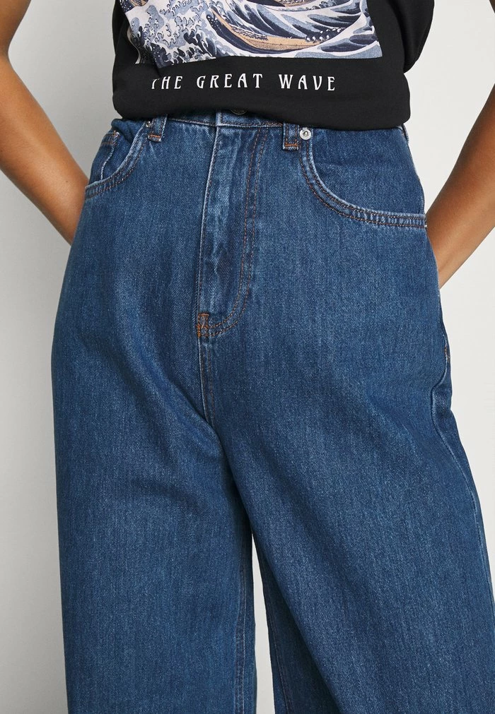 NA-KD WIDE LEG - Jean Droit - Mid Blue 6 NA-KD WIDE LEG - Jean Droit - Mid Blue – Image 6