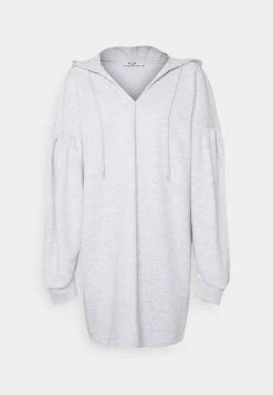 NA-KD HOODIE DRESS - Robe De Jour - Grey Melange