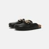 NA-KD CHAIN DETAILED FOOTBED LOAFERS - Mules - Black -NA-KD Soldes Magasin fb6436c0a21d422381b497ccf0d30359