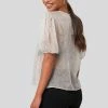NA-KD Blouse - Grey Leo -NA-KD Soldes Magasin fc1a95099c40449fa54f9bd792180d08