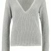 NA-KD DEEP FRONT V NECK - Pullover - Grey -NA-KD Soldes Magasin fce157dcabc0498a8b9e2fa5bc877242