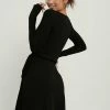 NA-KD WICKELKLEID - Robe En Jersey - Black -NA-KD Soldes Magasin fe4f72b03fcd47d78e7c2554398b0b0d