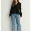NA-KD Blouse - Black -NA-KD Soldes Magasin febb54c28a704c3a835958d7f5206e81