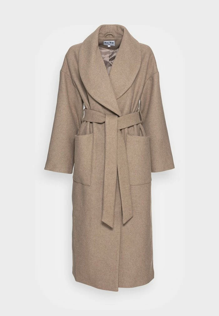 NA-KD BIG POCKET COAT - Manteau Classique - Taupe 4 NA-KD BIG POCKET COAT - Manteau Classique - Taupe – Image 4