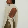 NA-KD MIT OFFENEM RÜCKEN - Pullover - Beige -NA-KD Soldes Magasin ff94b7fccab64dddbaf41c73d316fb60