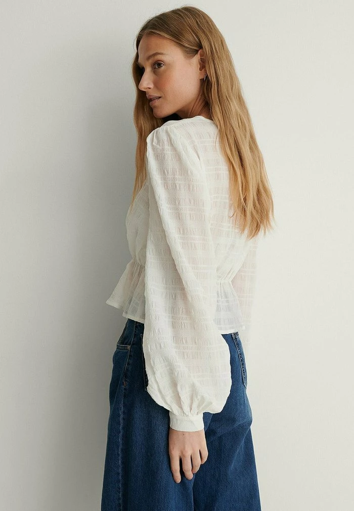 NA-KD Blouse - White 3 NA-KD Blouse - White – Image 3